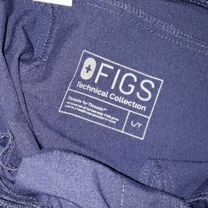 Figs Kade Tall Length Navy Scrub Pants.